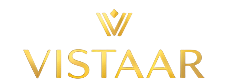 Vistaar logo golden